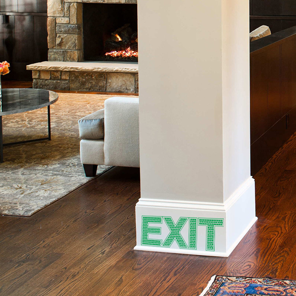 Emergency Exit Sign - Stiker Dinding Pintu Darurat Tanda Keselamatan