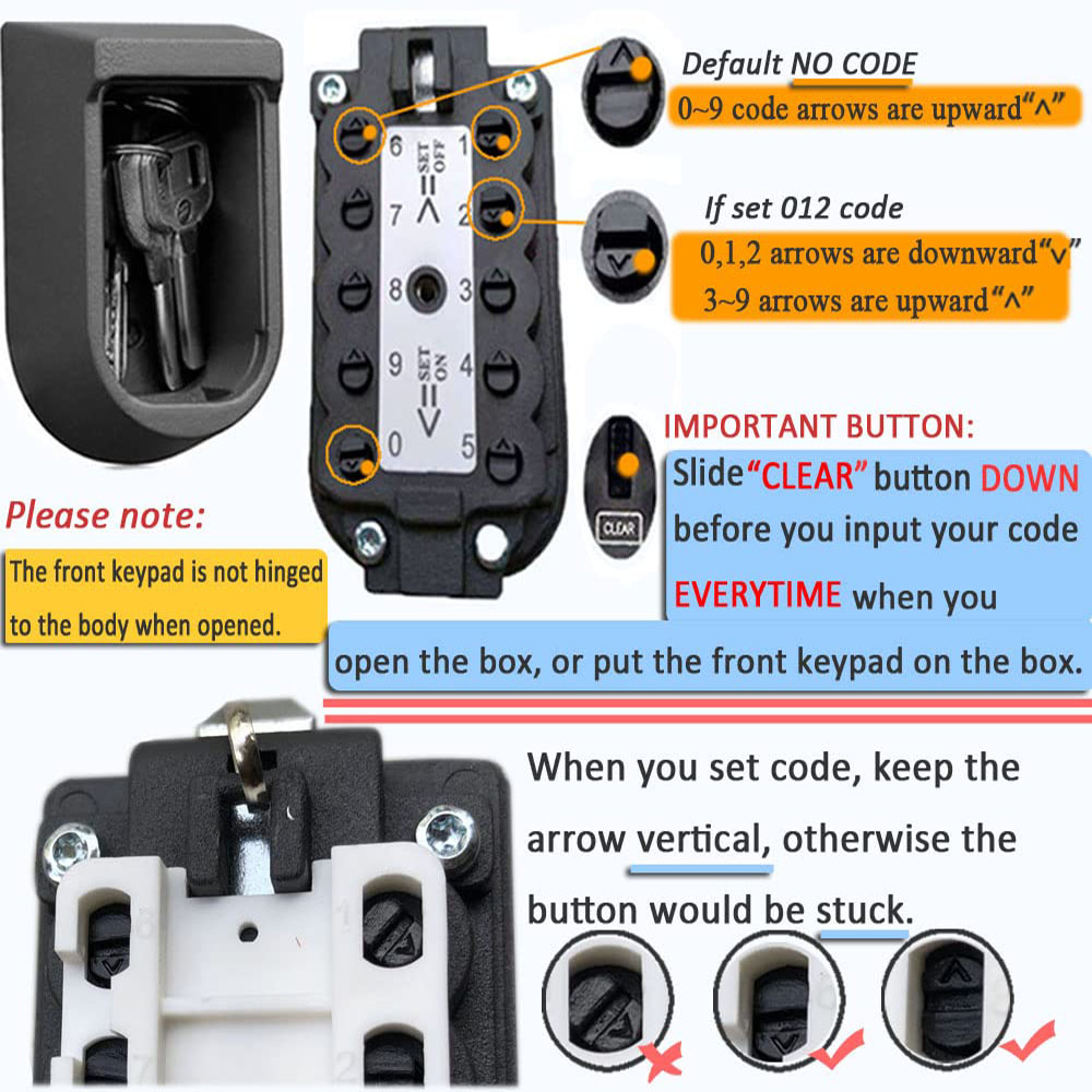 Kotak Kunci Dinding dengan Tom - Lockbox Key Secure ulasan dan harga