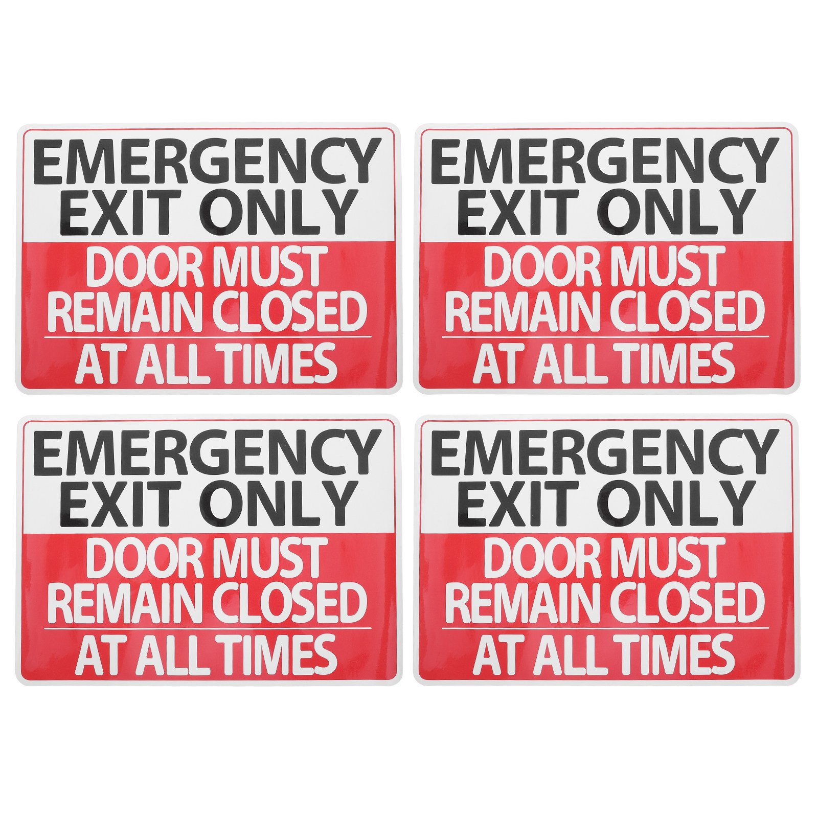4Pcs Stiker Tanda Darurat Pint - Emergency Exit Sign ulasan dan harga