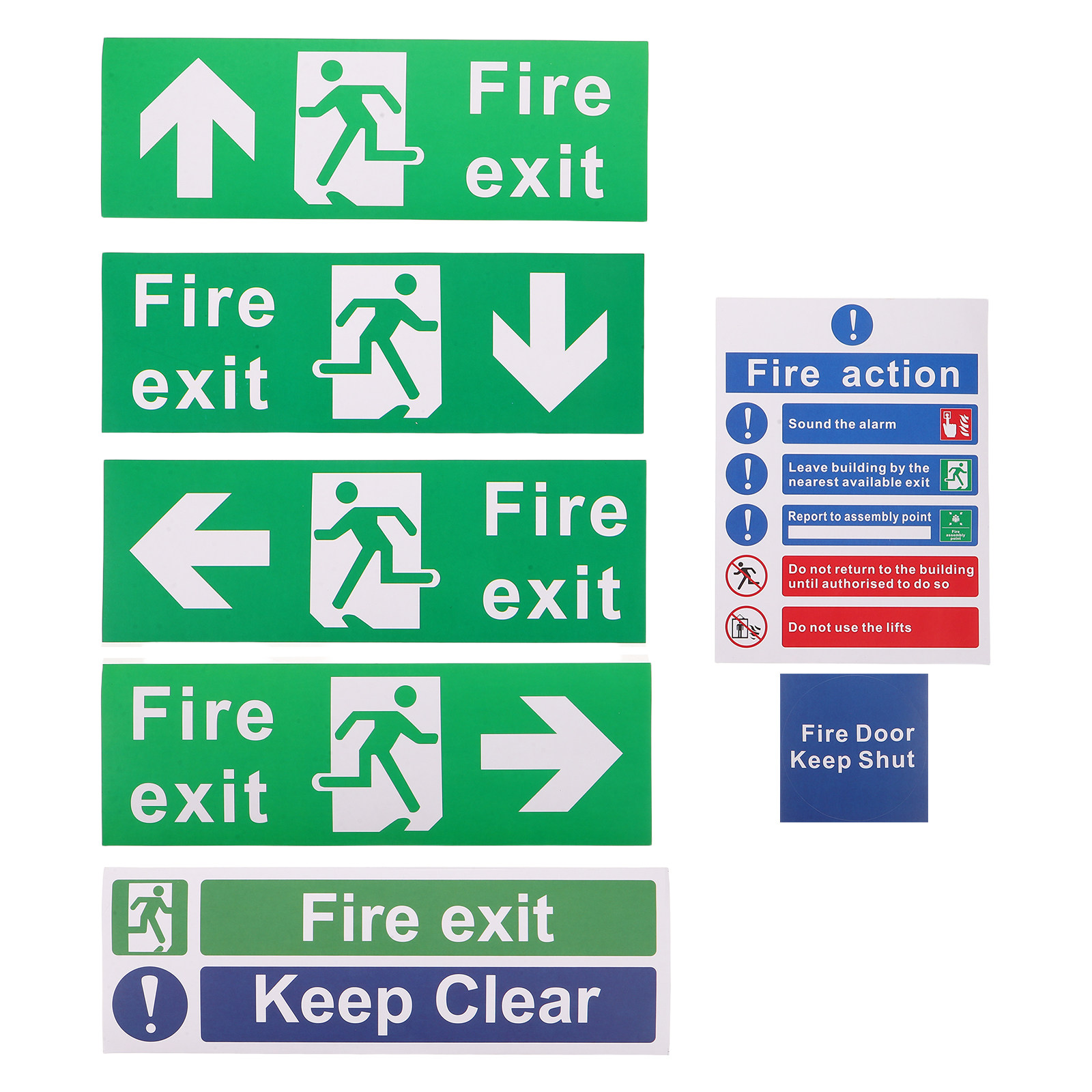 21Pcs Stiker PVC Perekat untuk - Emergency Exit Sign ulasan dan harga