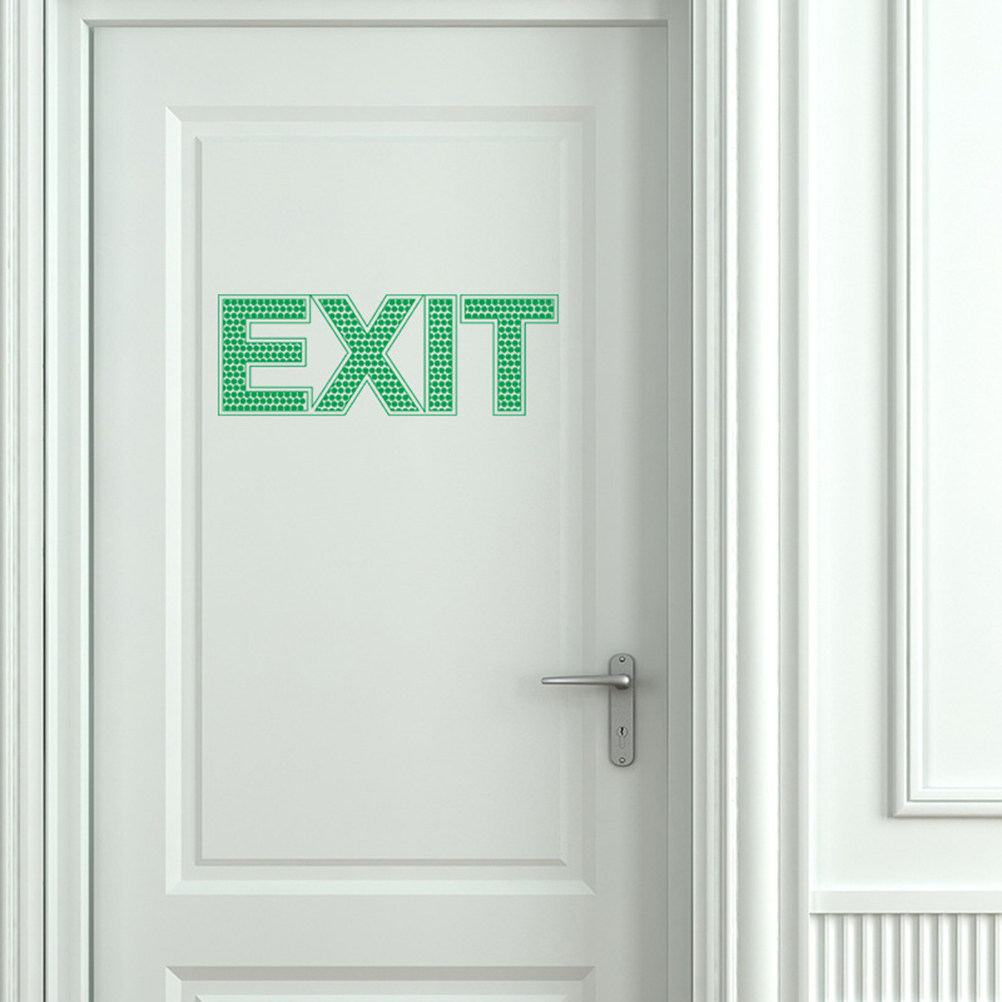 Stiker Dinding Pintu Darurat T - Emergency Exit Sign ulasan dan harga