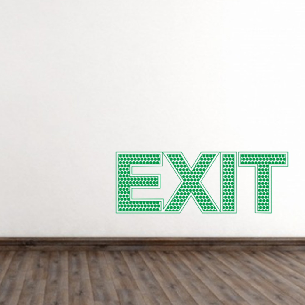 Stiker Keselamatan Dinding Pin - Emergency Exit Sign ulasan dan harga